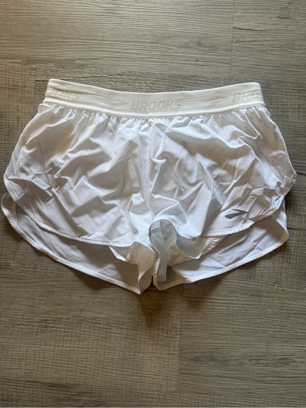 Brooks Women's White Athletic Running Shorts